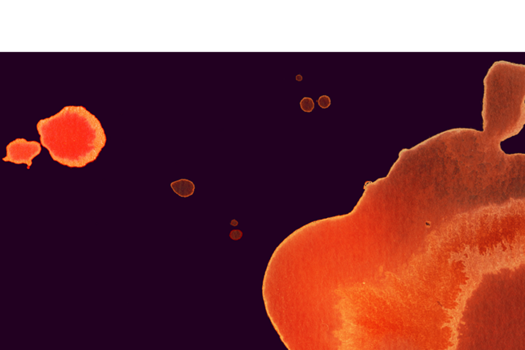 Orange watercolor pattern on dark background