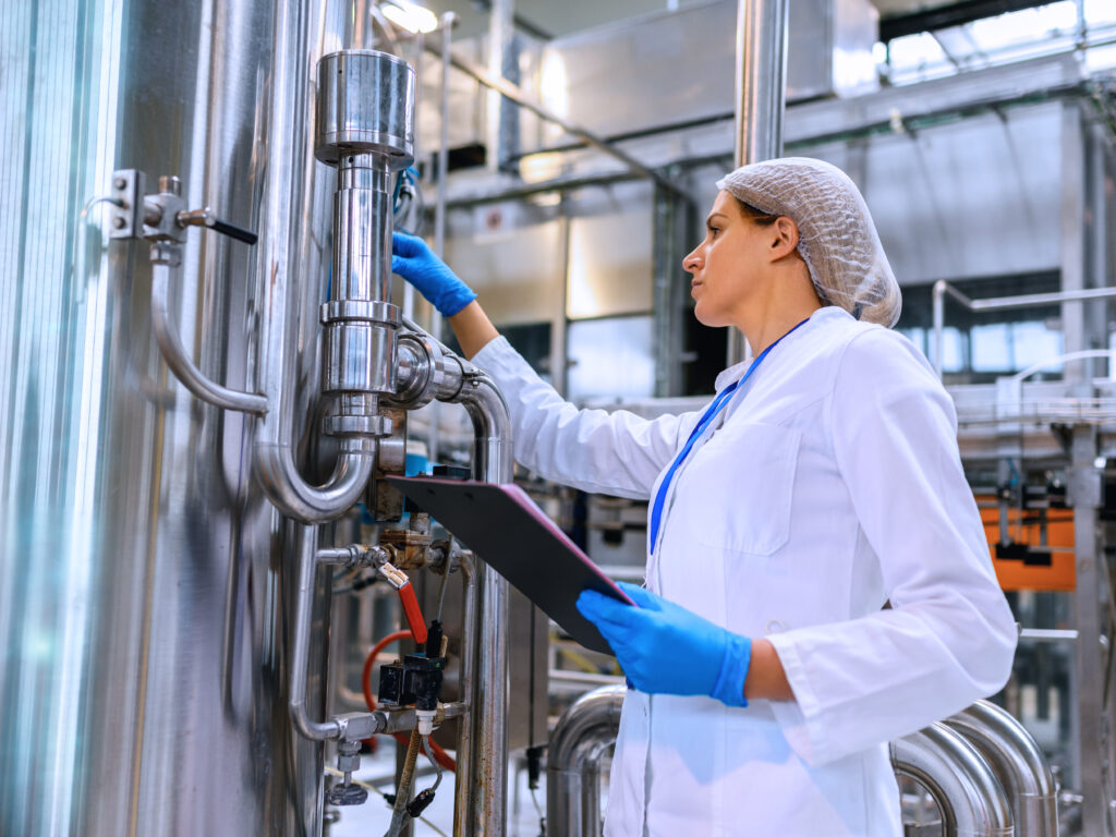 Female pharma engineer