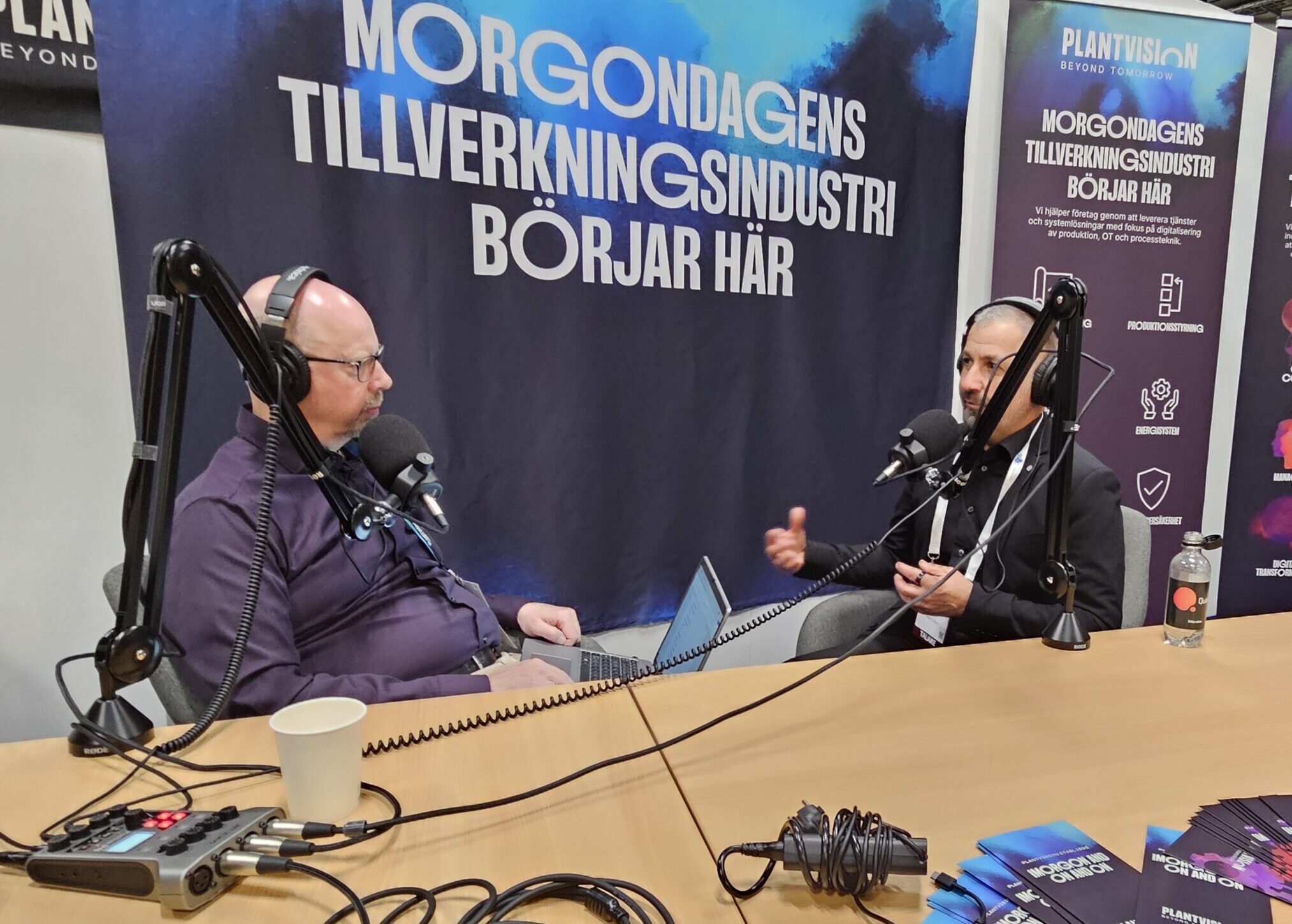 Robert Velen och Prof Ramin Karim